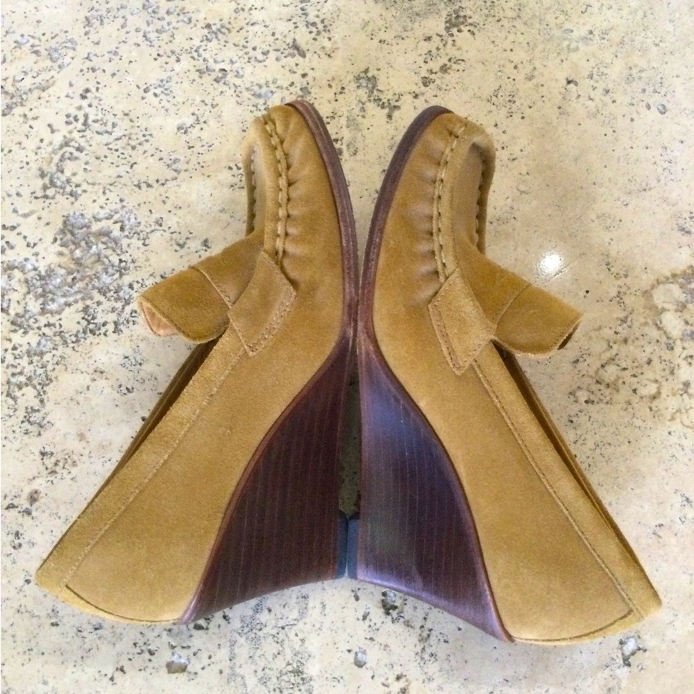 Kors By Michael Kors. Stacked Wood Wedge Shoe. Suede With All Leather Soul. View 4